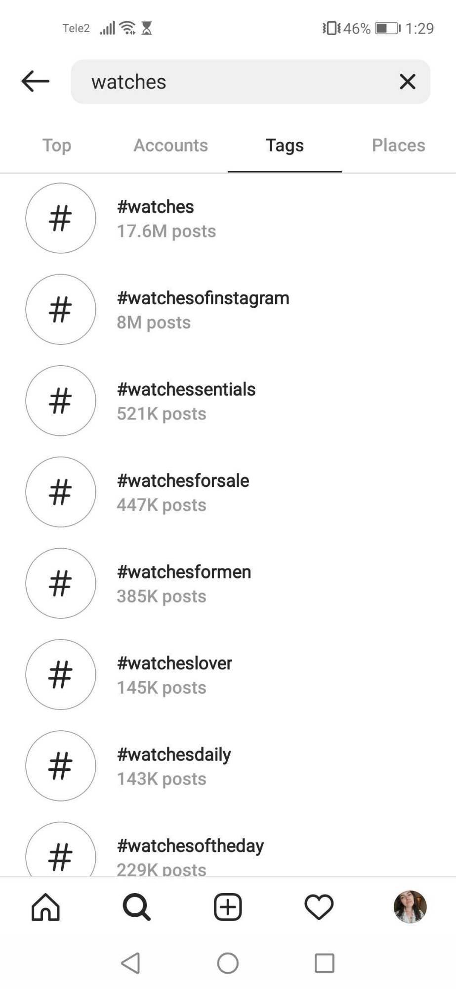 instagram tags