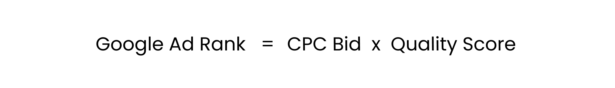 formula for calculating google ad rank
