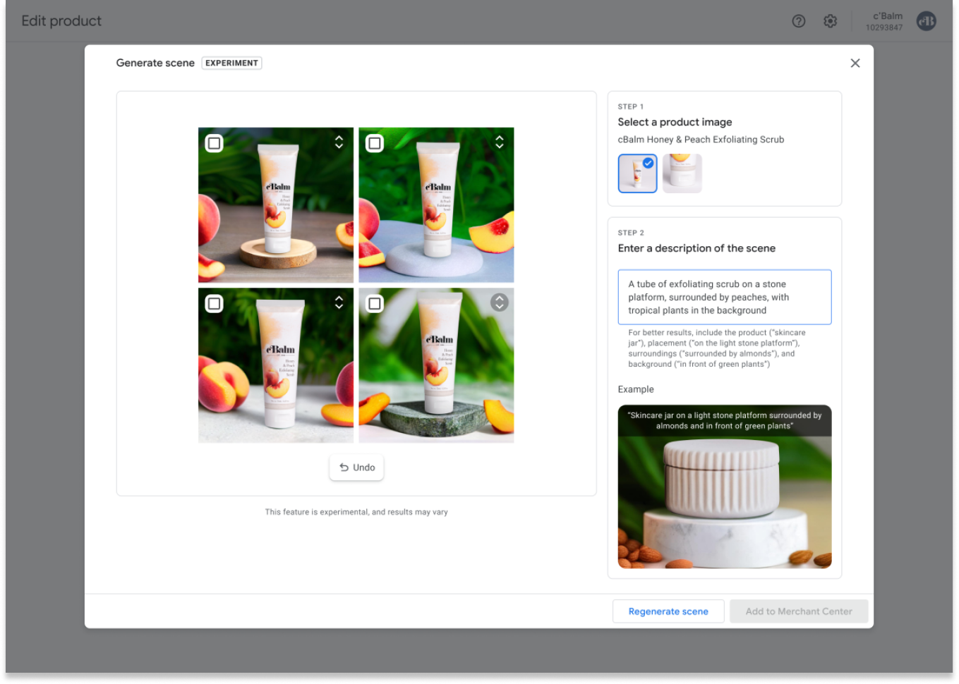 Using Google Product Studio for editing product images