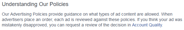 facebook advertising policies