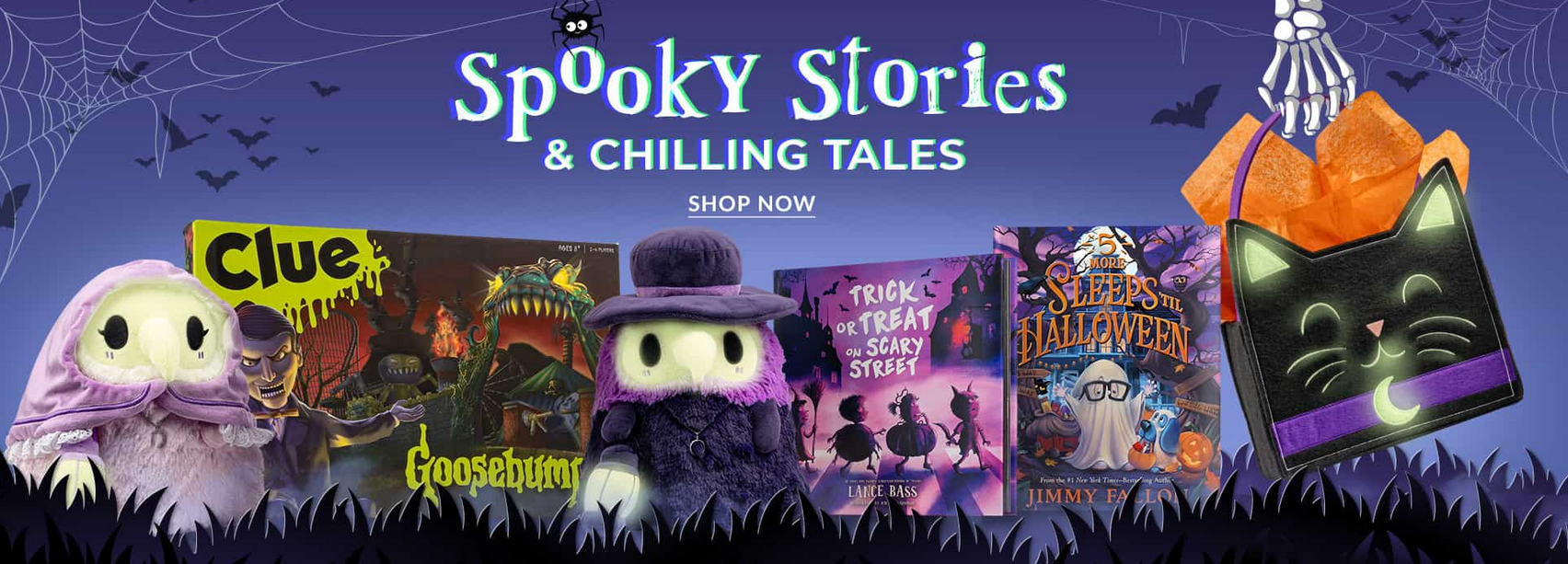 Barnes & Noble website with Halloween promotion