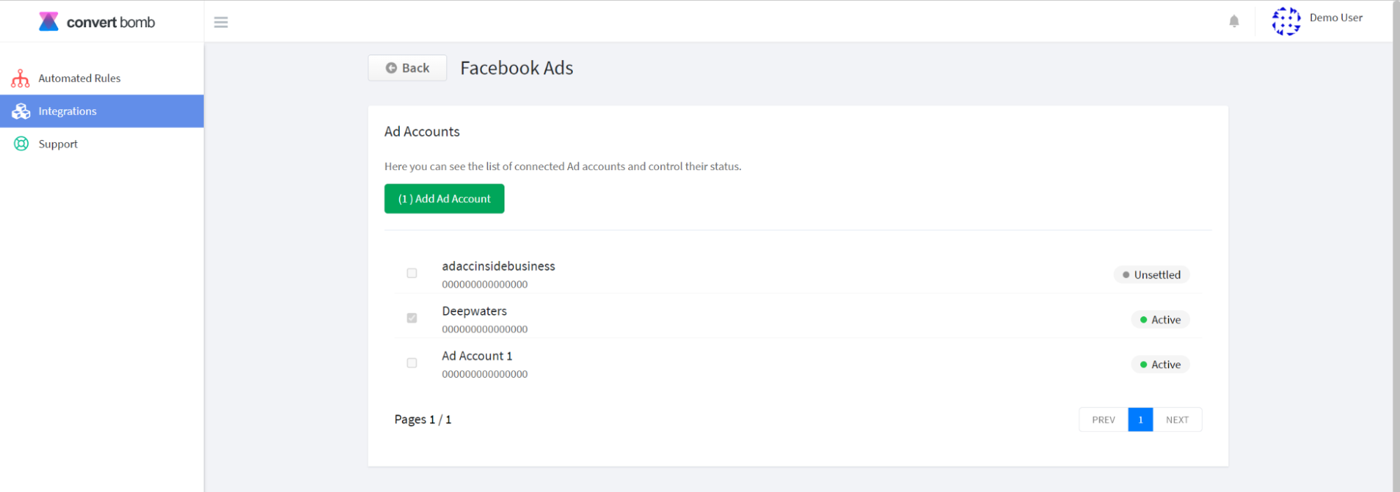 add a facebook ad account