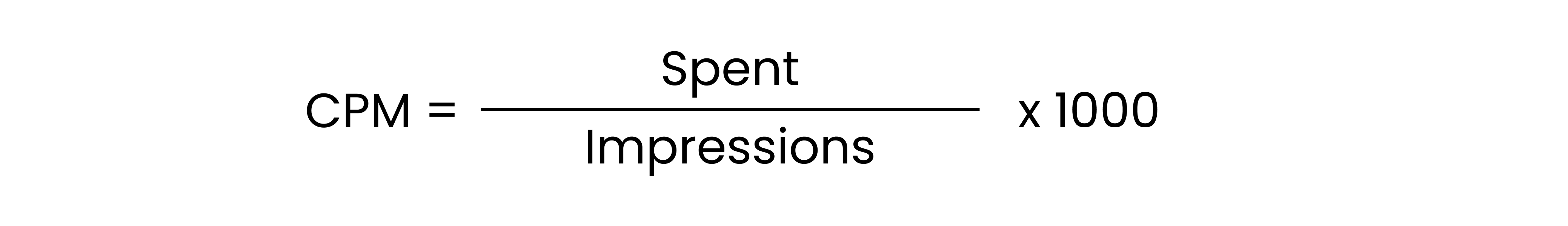 Formula for calculating CPM