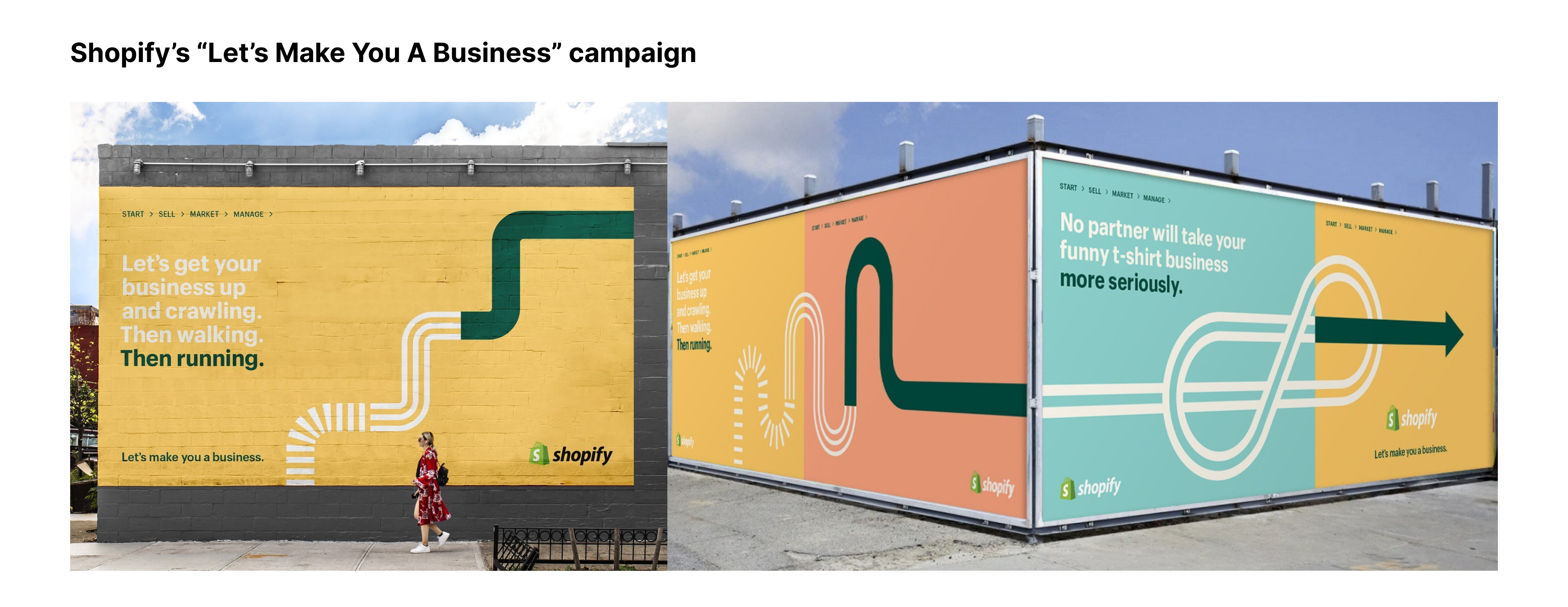 Shopify's outside advertising campaign 