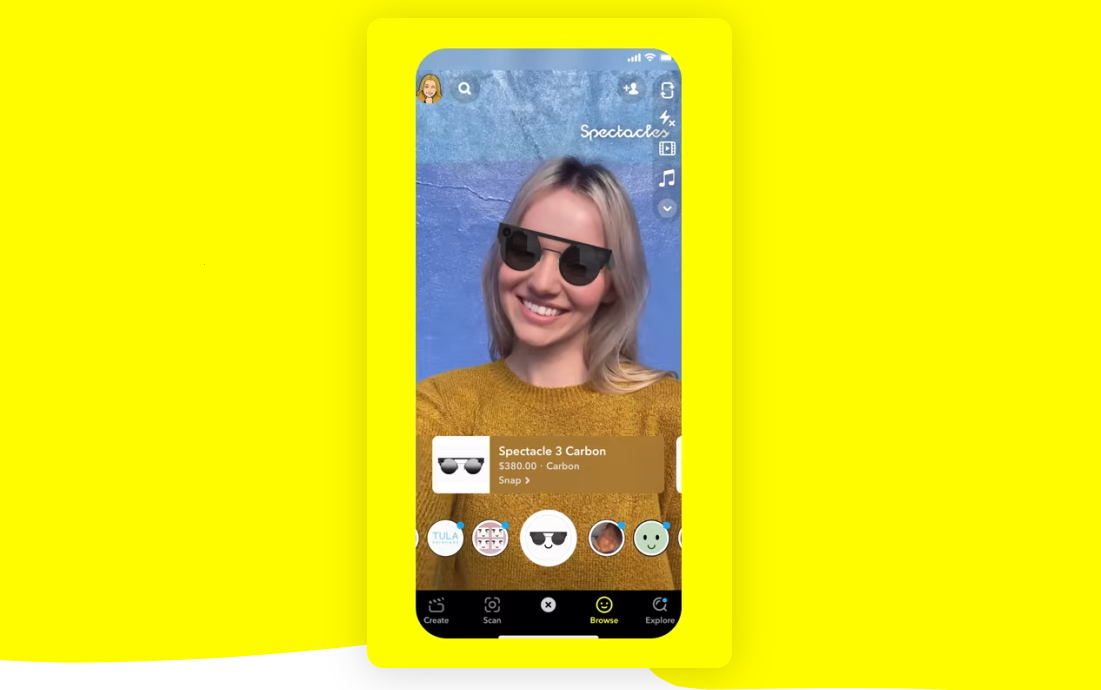Snapchat AR lenses ads
