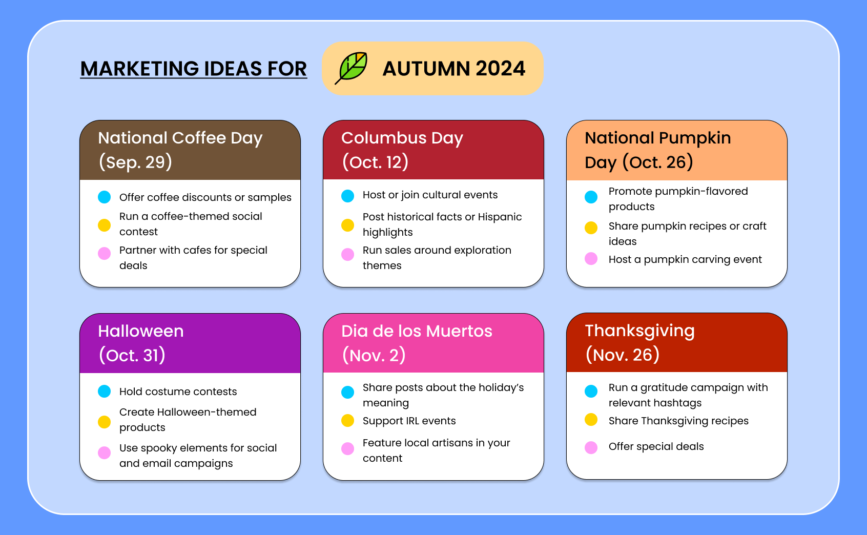 Marketing ideas for autumn