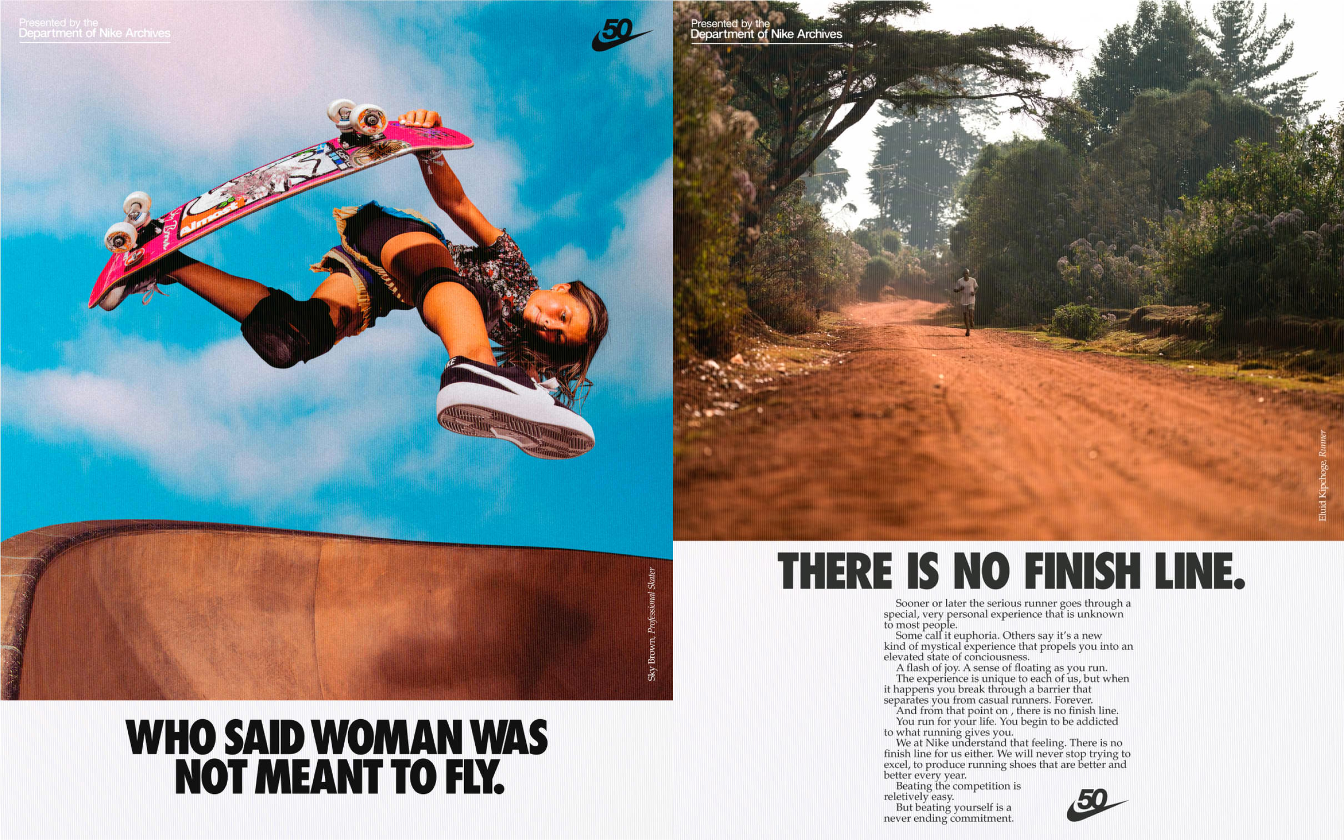 Nike's inspirational ad campaigns