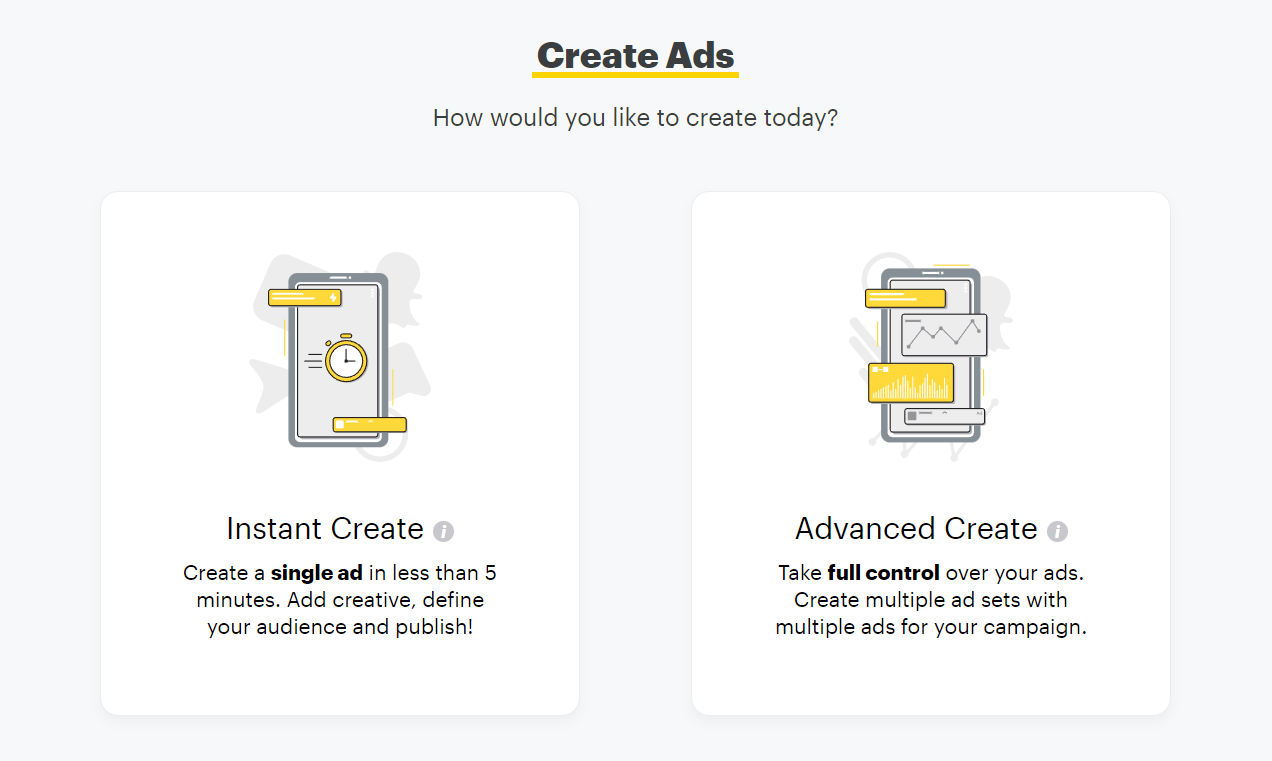 Snapchat advertising options